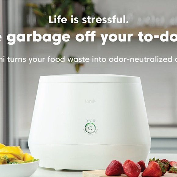 Lomi Smart Waste Kitchen Composter - White - Picture 11 of 13